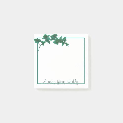 Classic Green English Ivy  nature lover gift  Post_it Notes