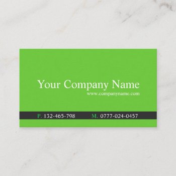 Classic Green & Grey Professional - Business Card by ImageAustralia at Zazzle