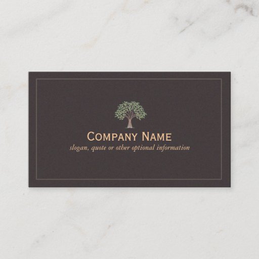 Customizable Old Wise Tree Business Card