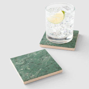 Classic Green Marble Print Coaster