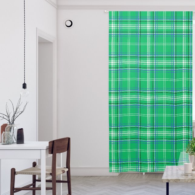 Classic Green Plaid  Blackout Curtains (Living Room)