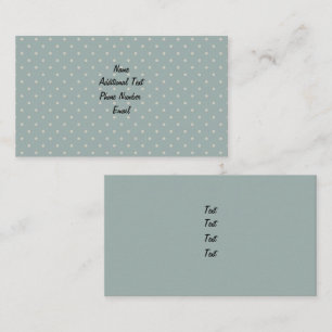 Classic Green Polka Dot Business Card