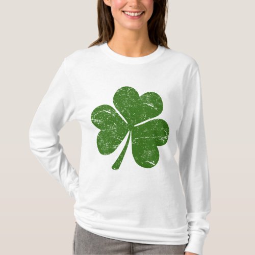 Classic Green St Patricks Day Shamrock T_Shirt