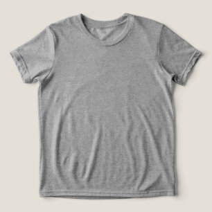 Classic Grey Basic T-Shirt – Comfortable Everyday Tri-Blend Shirt
