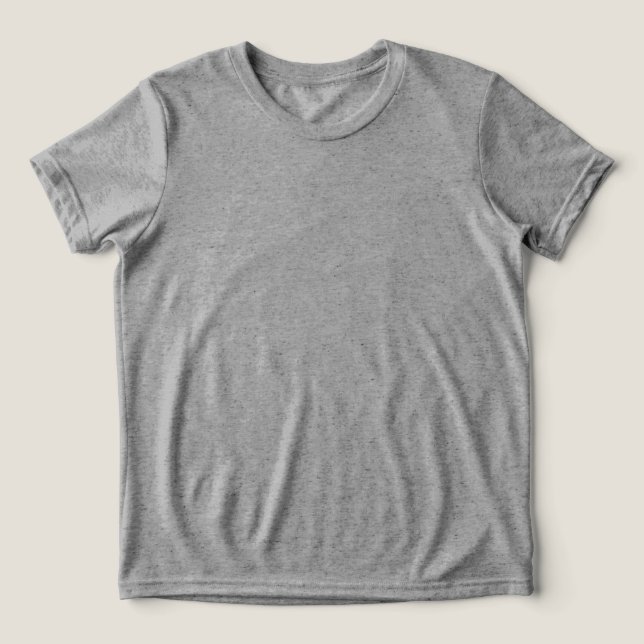 Classic Grey Basic T-Shirt – Comfortable Everyday  Tri-Blend Shirt (Design Front)