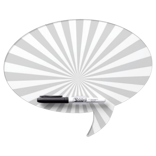 Classic Grey Burst Spinning Wheel Customize This! Dry-Erase Board (Front)