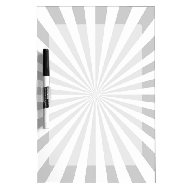Classic Grey Burst Spinning Wheel Customize This! Dry-Erase Board (Front)