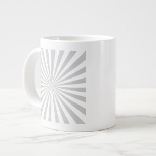 Classic Grey Burst Spinning Wheel Customize This! Large Coffee Mug