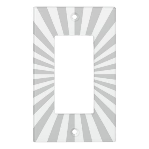 Classic Grey Burst Spinning Wheel Customize This Light Switch Cover
