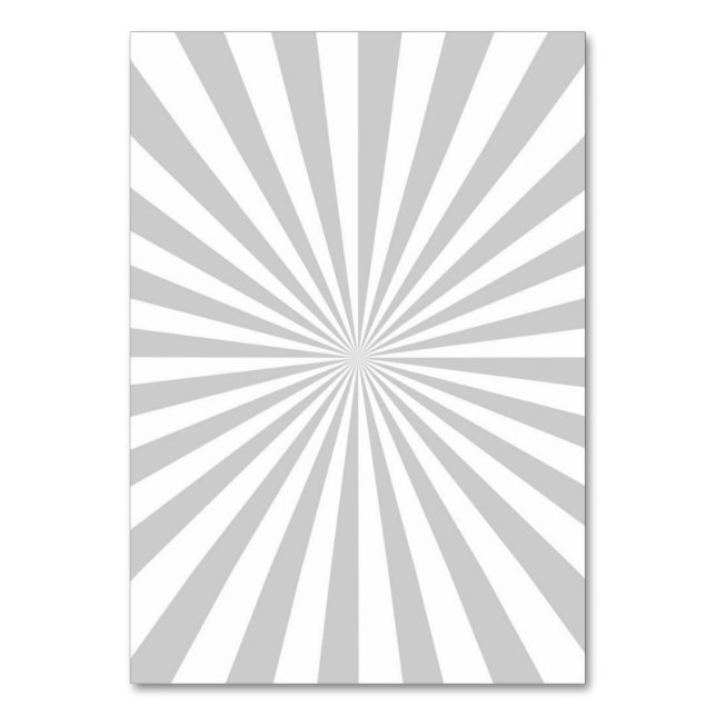 Classic Grey Burst Spinning Wheel Customize This! Table Number (Back)