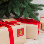 Classic Grinch | Christmas - Personalized Square Sticker<br><div class="desc">Add a personal touch to your holiday gifts, cards, or decorations with this "Classic Grinch Christmas" personalized square sticker. Featuring the mischievous Grinch from How the Grinch Stole Christmas, this sticker allows for custom personalization, making it perfect for holiday greetings or special gifts. Whether you're using it for gift wrap,...</div>