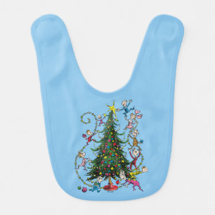 Classic Grinch Christmas Tree Baby Bib