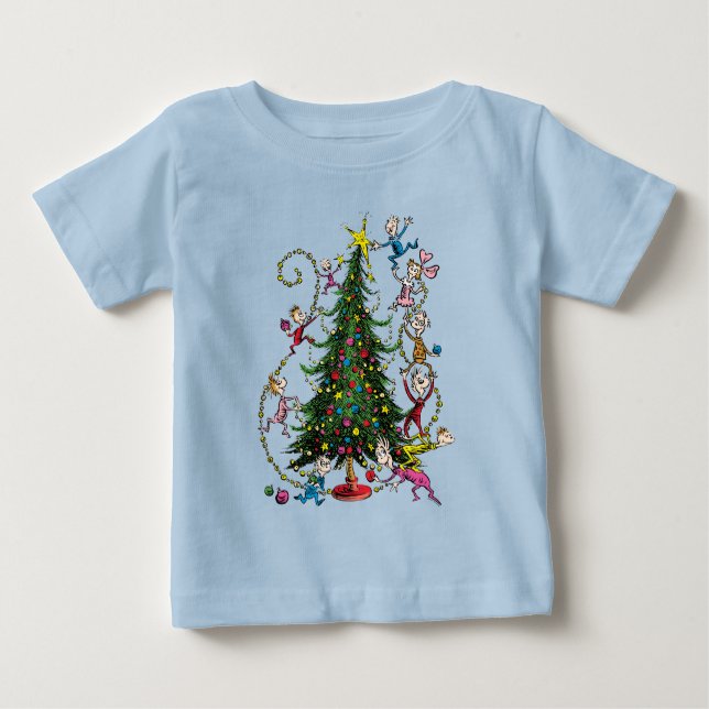 Classic Grinch | Christmas Tree Baby T-Shirt (Front)