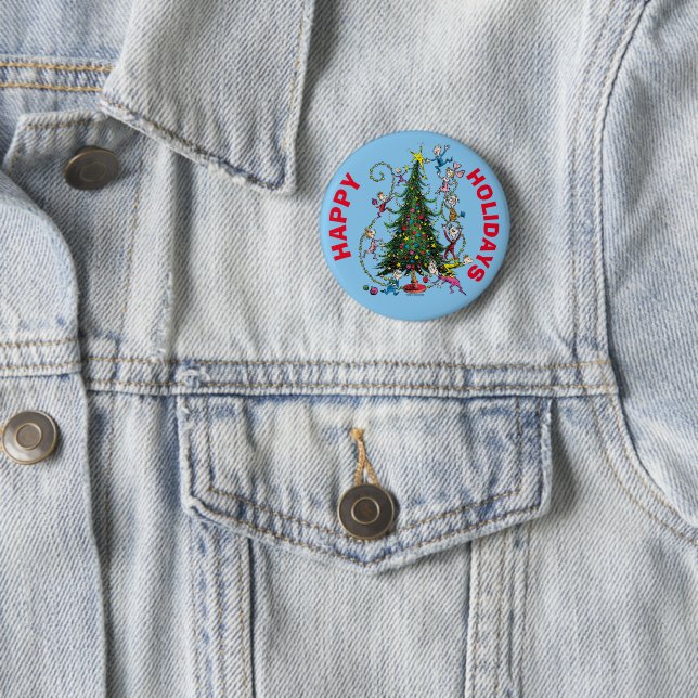 Classic Grinch | Christmas Tree Button (In Situ)