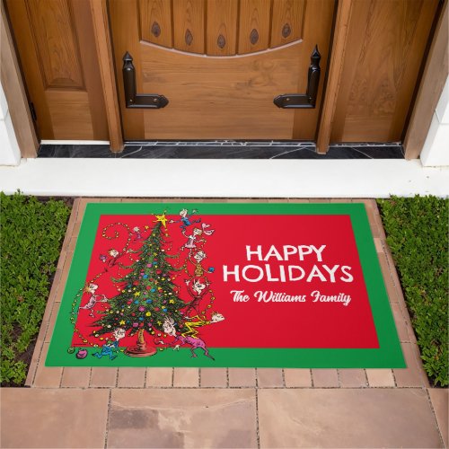 Classic Grinch  Christmas Tree Doormat