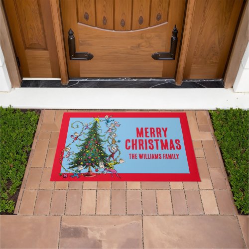 Classic Grinch  Christmas Tree Doormat
