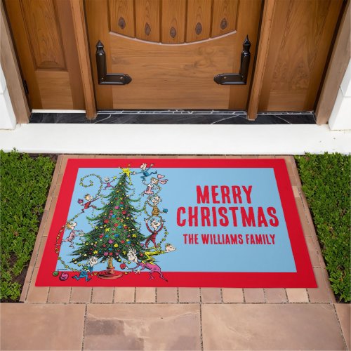 Classic Grinch  Christmas Tree Doormat