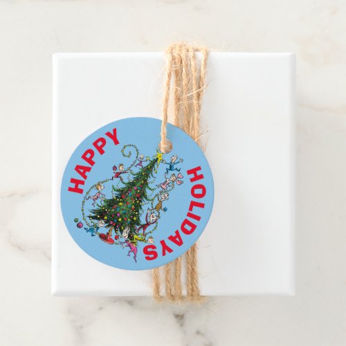 Classic Grinch  Christmas Tree Favor Tags