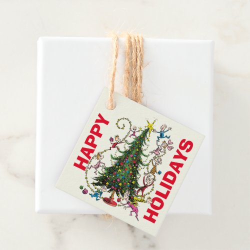 Classic Grinch  Christmas Tree Favor Tags