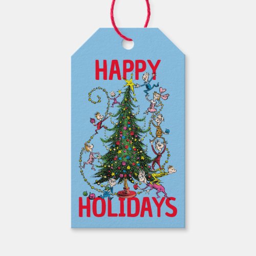 Classic Grinch  Christmas Tree Gift Tags