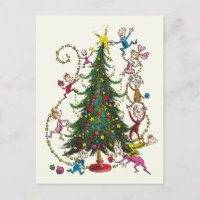 Classic Grinch | Christmas Tree Holiday Postcard