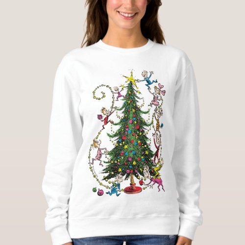 Classic Grinch  Christmas Tree Sweatshirt