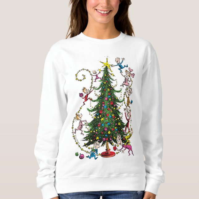 Classic Grinch | Christmas Tree Sweatshirt (Front)