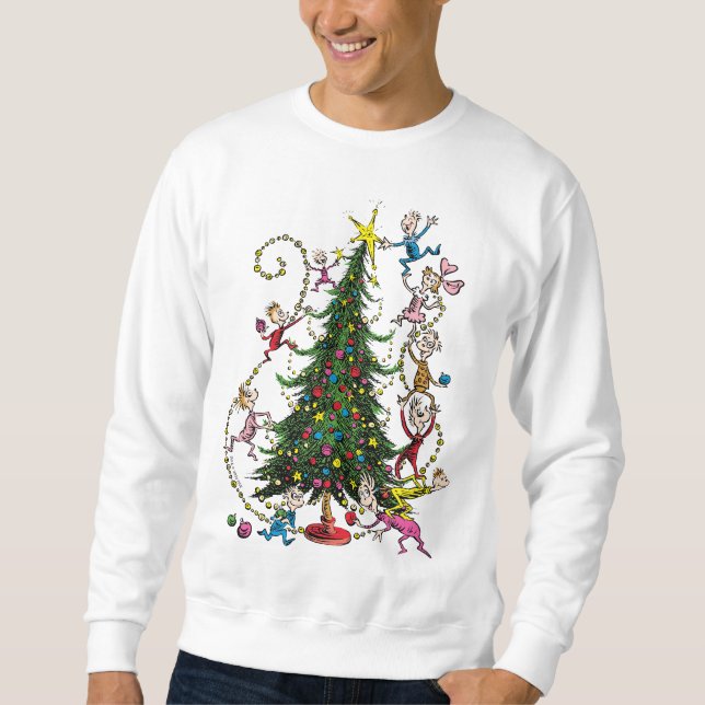 Classic Grinch | Christmas Tree Sweatshirt (Front)