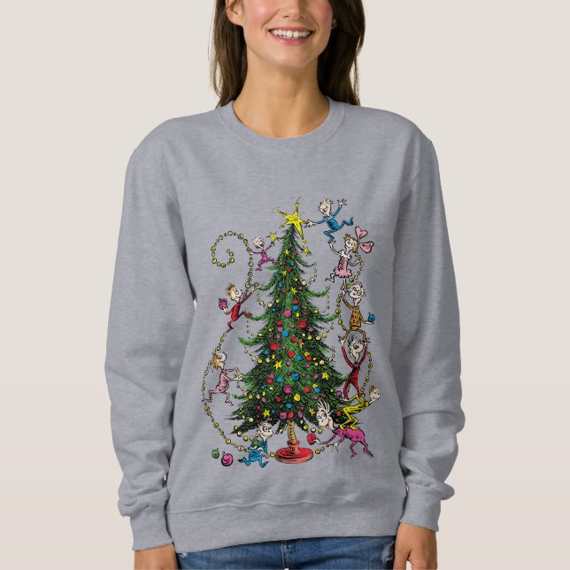 Classic Grinch | Christmas Tree Sweatshirt (Front)