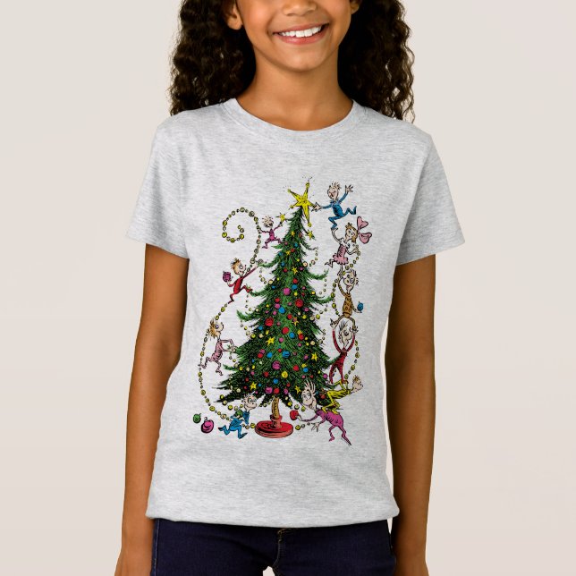 Classic Grinch | Christmas Tree T-Shirt (Front)