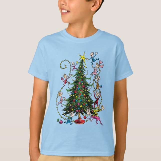 Classic Grinch | Christmas Tree T-Shirt (Front)