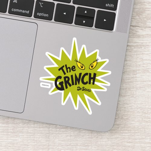 Classic Grinch  Green Starburst Sticker