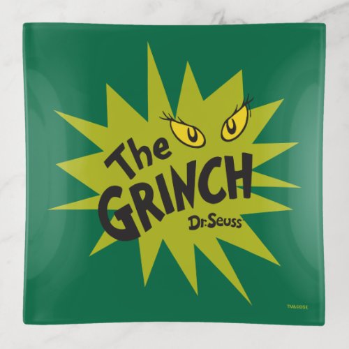 Classic Grinch  Green Starburst Trinket Tray