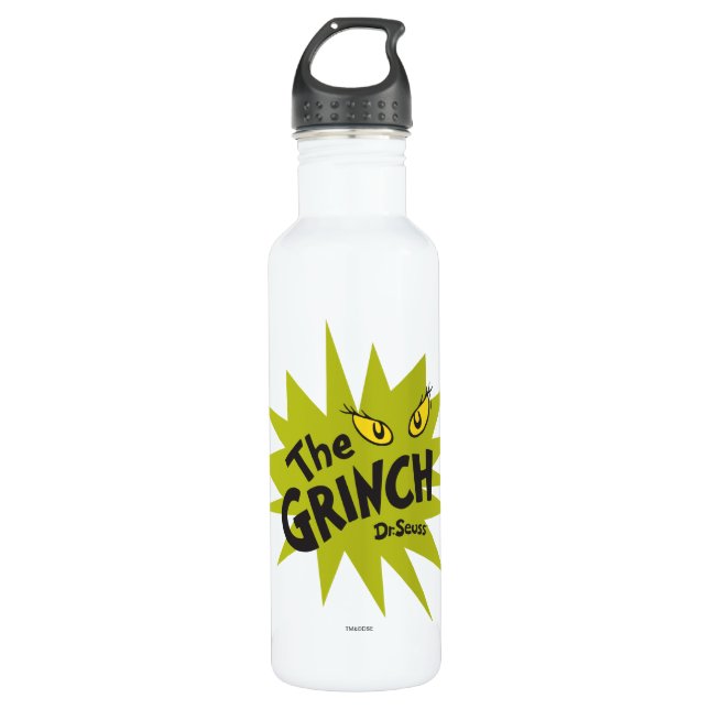 Classic Grinch | Green Starburst Water Bottle (Front)