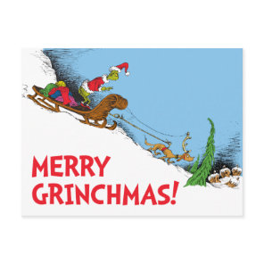 Classic Grinch | Grinch and Reindeer Max Holiday Postcard