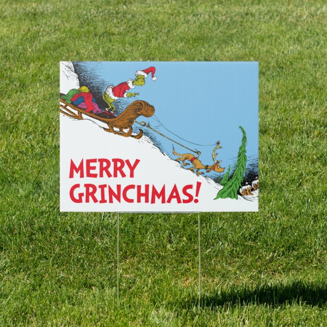 Classic Grinch | Grinch and Reindeer Max Sign (Insitu)