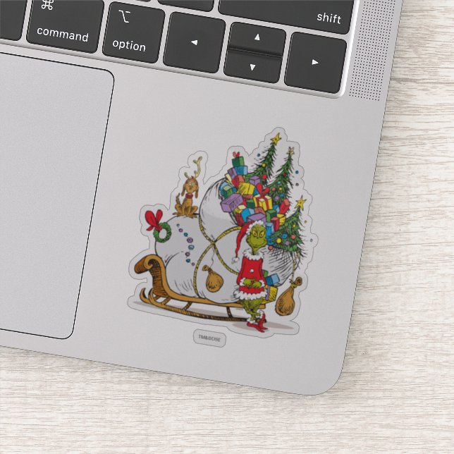 Classic Grinch | Grinch & Max Runaway Slei Sticker (Detail)
