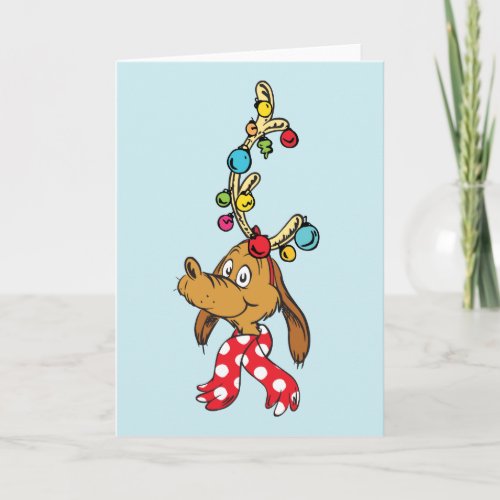 Classic Grinch  Max _ Happy Wholidays Holiday Card