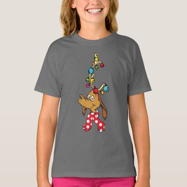 Classic Grinch | Max - Happy Wholidays T-Shirt (Front)