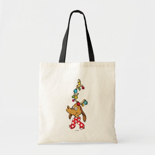 Classic Grinch  Max _ Happy Wholidays Tote Bag