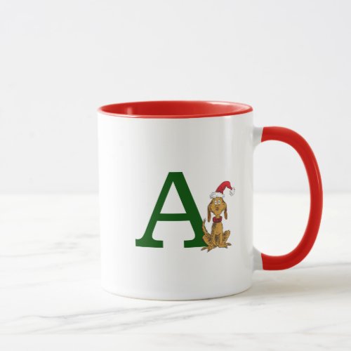 Classic Grinch Max  Monogram A Mug