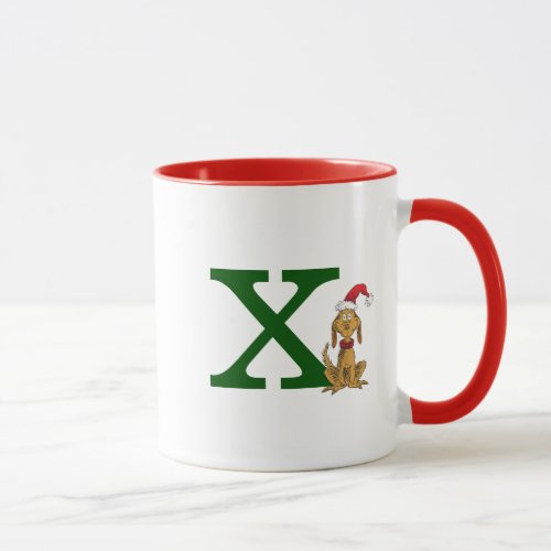 Classic Grinch Max  Monogram X Mug