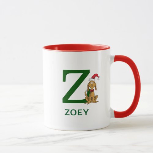 Classic Grinch Max  Name  Monogram Z Mug