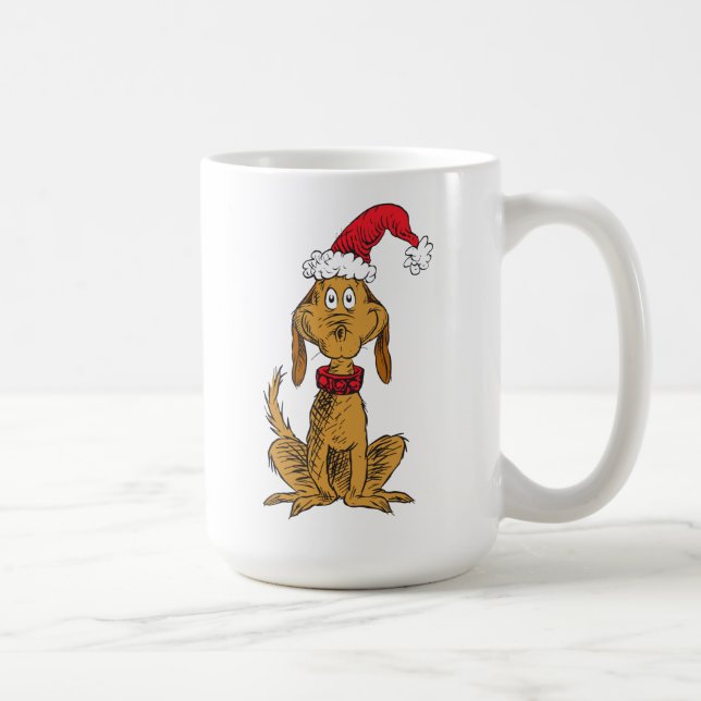 Classic Grinch | Max - Santa Hat Coffee Mug (Right)