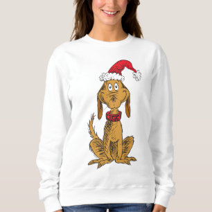 Classic Grinch   Max - Santa Hat Sweatshirt