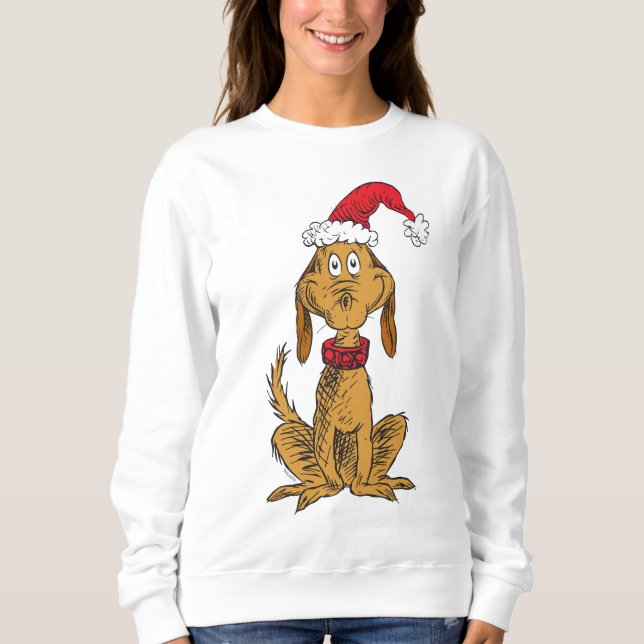 Classic Grinch | Max - Santa Hat Sweatshirt (Front)