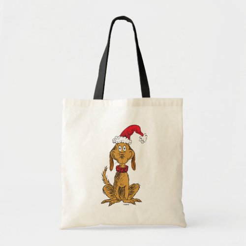 Classic Grinch  Max _ Santa Hat Tote Bag