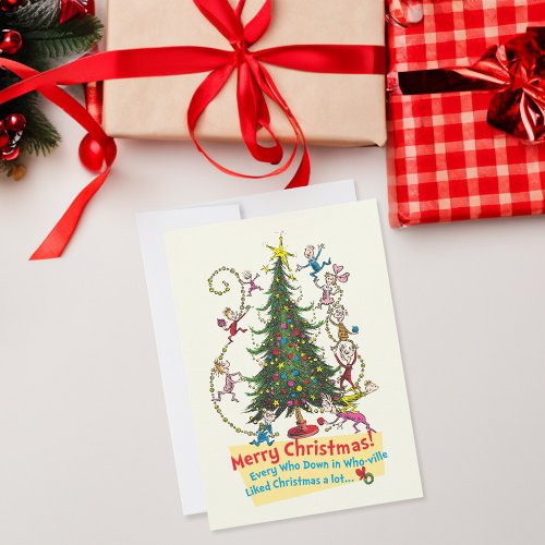 Classic Grinch  Merry Christmas Holiday Card