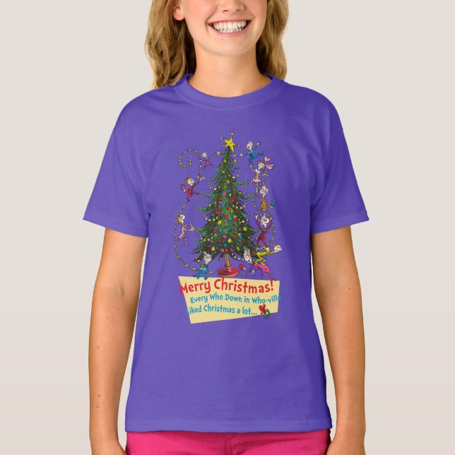 Classic Grinch | Merry Christmas! T-Shirt (Front)