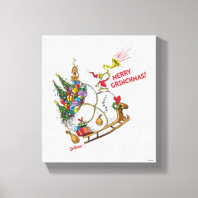 Classic Grinch | Merry Grinchmas! Canvas Print (Front)